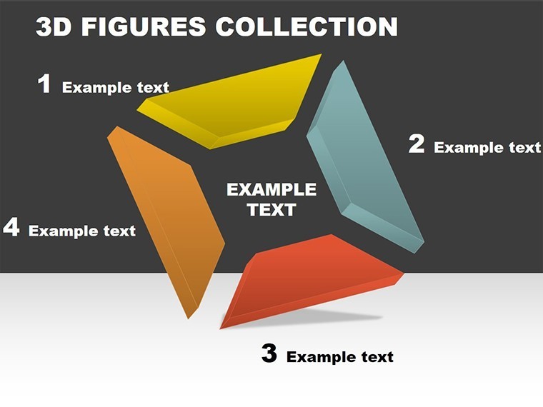 3D Square Collection Keynote charts