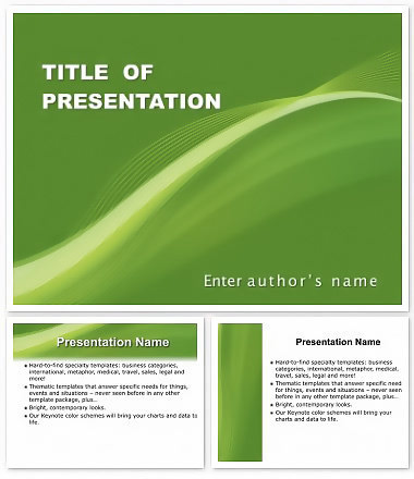 Green Wavy templates | Keynote Themes | ImagineLayout.com