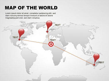 Editable World PowerPoint maps | ImagineLayout.com